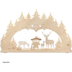 Saico, Weihnachtsbeleuchtung, Original 3D Schwibbogen Wald