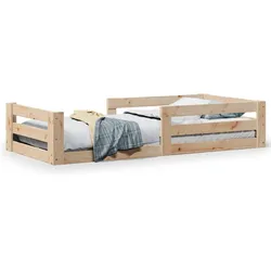 vidaXL Massivholzbett ohne Matratze 90x200 Kiefernholz