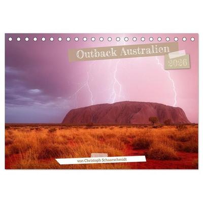 Outback Australien (Tischkalender 2026 DIN A5 quer), CALVENDO Monatskalender
