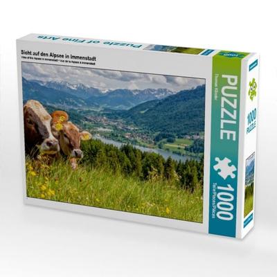 CALVENDO Puzzle Sicht auf den Alpsee in Immenstadt | 1000 Teile Lege-Größe 64x48cm Foto-Puzzle für glückliche Stunden
