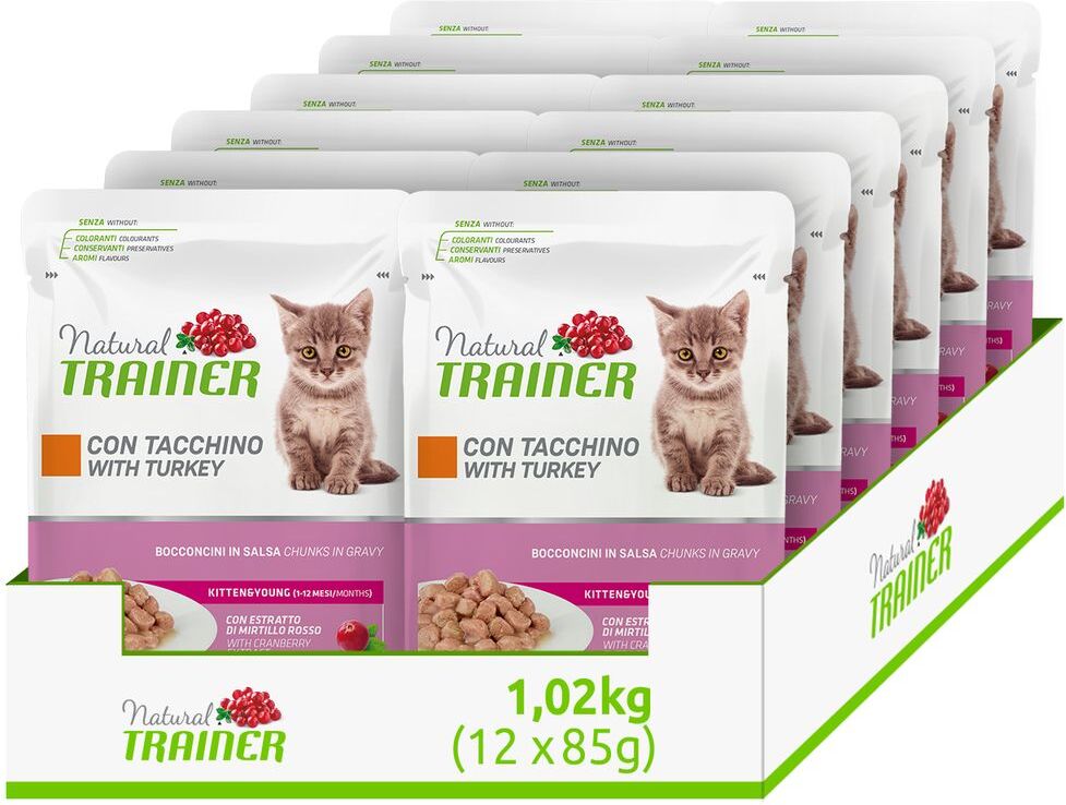 Natural Trainer Kitten Busta Multipack 12x85G TACCHINO