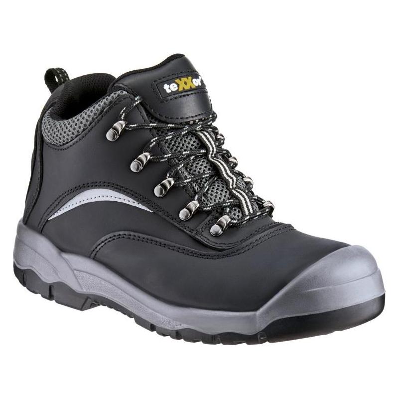 BIG Arbeitsschutz S3-Sicherheitsschnürstiefel CA schwarz/grau,Gr.44 (S3, 44) (4031301013747)