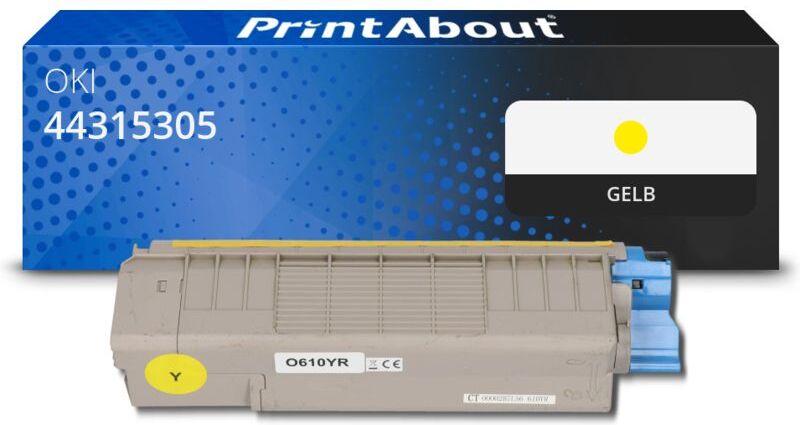 PrintAbout Toner kompatibel mit OKI 44315305 - Gelb