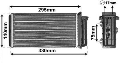 Van Wezel Wärmetauscher, Innenraumheizung *** Ir Plus 17006183 Für Fiat / Lancia