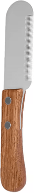 Inspire Picks Professional Pet Stripping Knife Stainless Steel Grooming Comb With Wooden Handle comb
