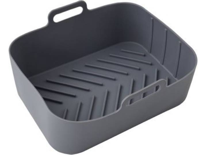 Essentielb - Panier Rectangle En Silicone Réutilisable - Moule Antiadhésif Pour Airfryer Double Bac & Four
