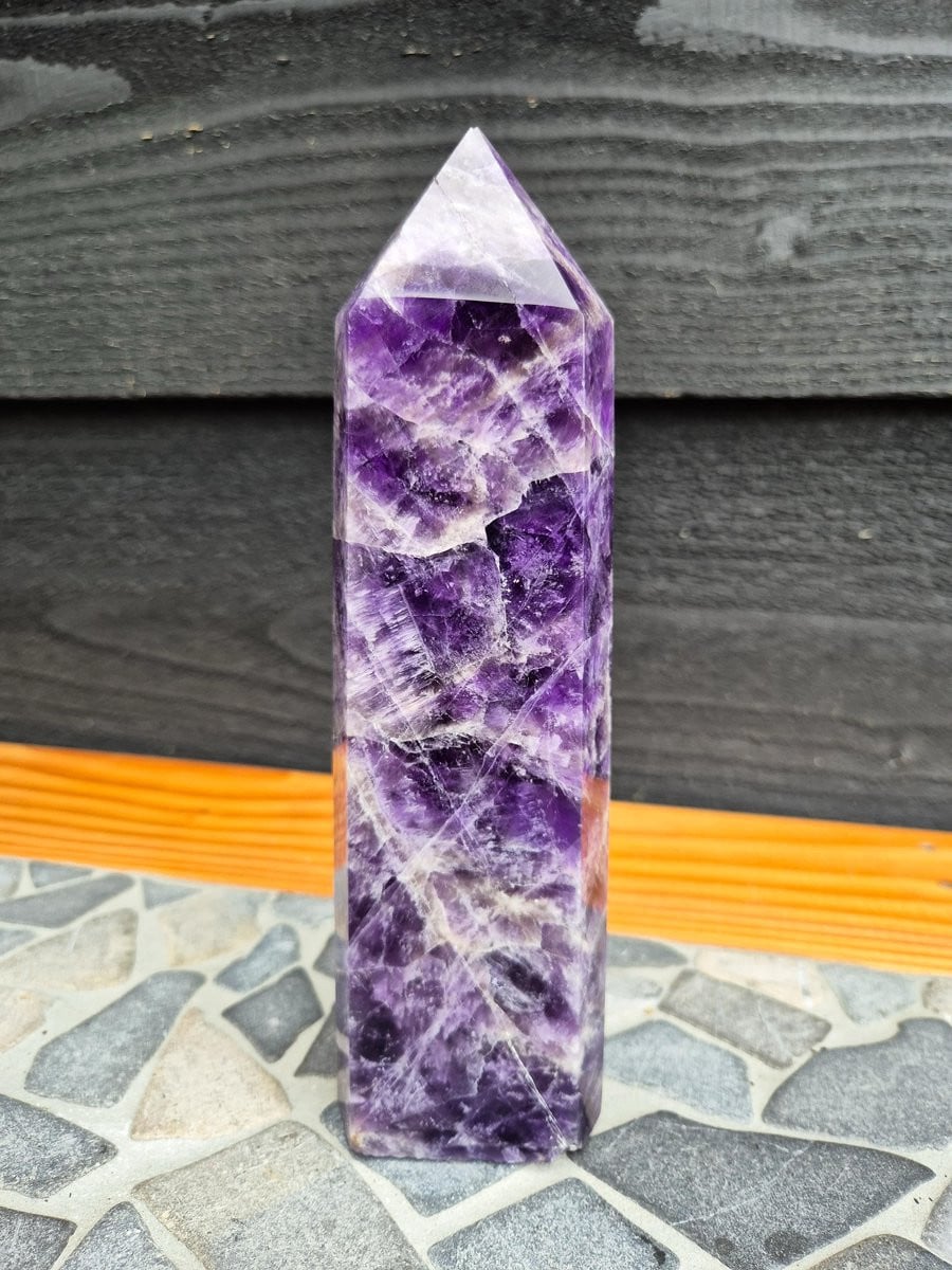 GemWood Amethist Toren voor op tafel
