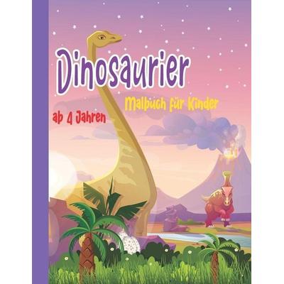 Dinosaurier Malbuch für Kinde ab 4 Jahren, Taschenbuch von Einfach Veröffentlichen, Independently Published