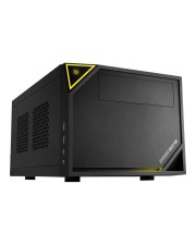 Sharkoon SHARK ZONE C10 Tower Mini-ITX ohne Netzteil ATX12V / SFX12V Schwarz Gelb USB/Audio (4044951016426)