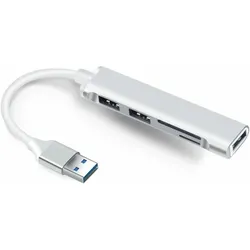 PowerGuard Otg (USB-C, 3 Ports), Dockingstation + USB Hub, Weiss, Grau