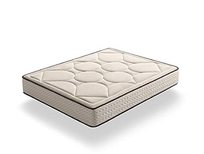 ECCOX - Viskoelastische Matratze mit Gel-Fusion, Höhe 30 cm, Bio-Naturkern, hohe Dichte, Polsterung aus Visco-Gel + Supersoft + Naturfasern - mittlere bis hohe Härte (135 x 200 cm)