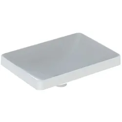 Geberit VariForm Einbauwaschtisch 500739002 55x40cm, ohne Hahnloch, Überlauf, rechteckig, weiß KeraTect