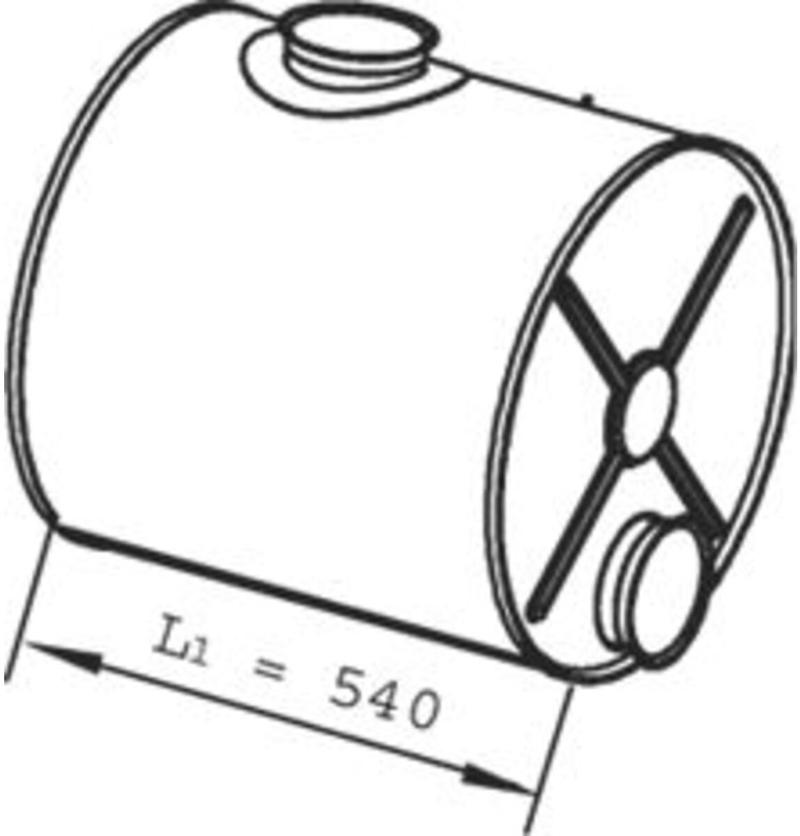 Mittelschalldämpfer DINEX 21343