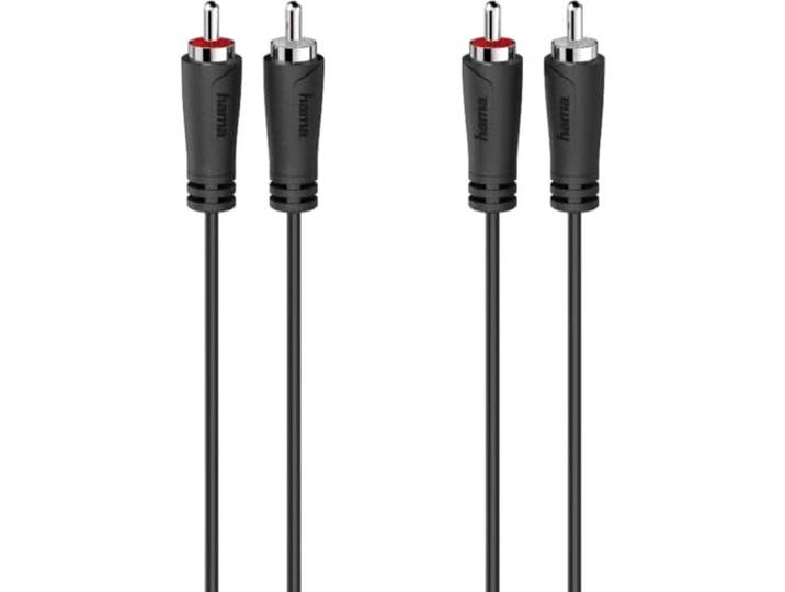Hama Audiokabel, 2 RCA-stekkers - 2 RCA-stekkers, 3,0 m