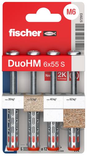 Fischer 572913 DuoHM 6x55 S PH PZ Hohlraumdübel 55mm 4St.