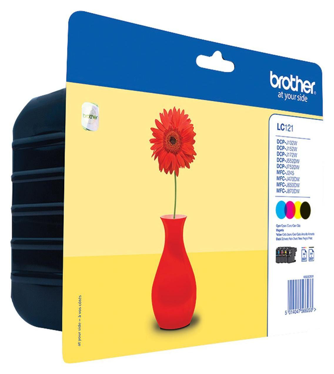 Brother LC-121VALBP Value Blister BKCMY inktcartridges