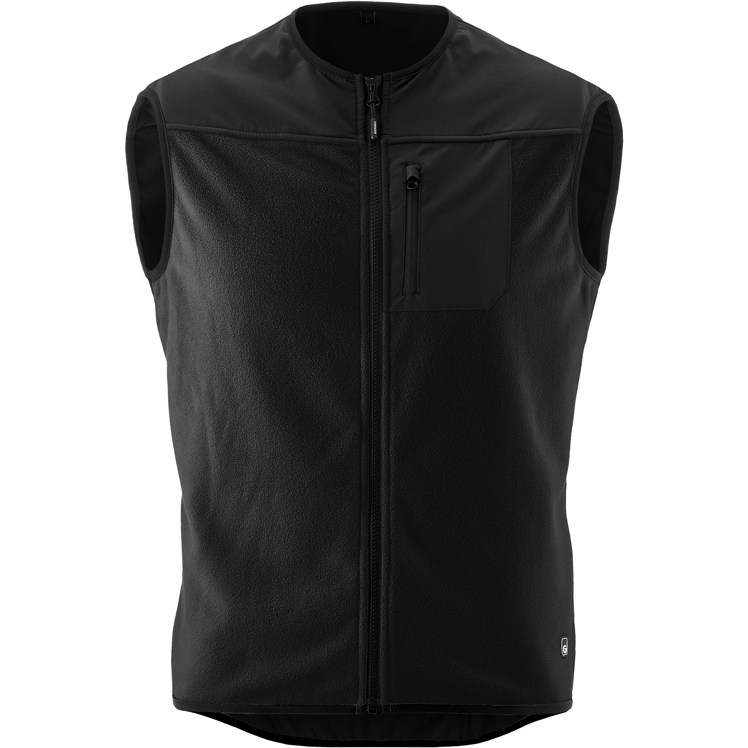 Gonso Adventure Fleece Weste Herren Fleecewesten schwarz Größe S Mountainbike Elastisch