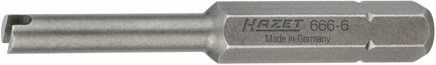 HAZET Ventildreher-Bit 666-6 Sechskant massiv 6,3 (1/4 Zoll))