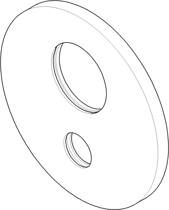 Dornbracht Platte UP-WFB chrom 091102068-00 10 mm Chrom