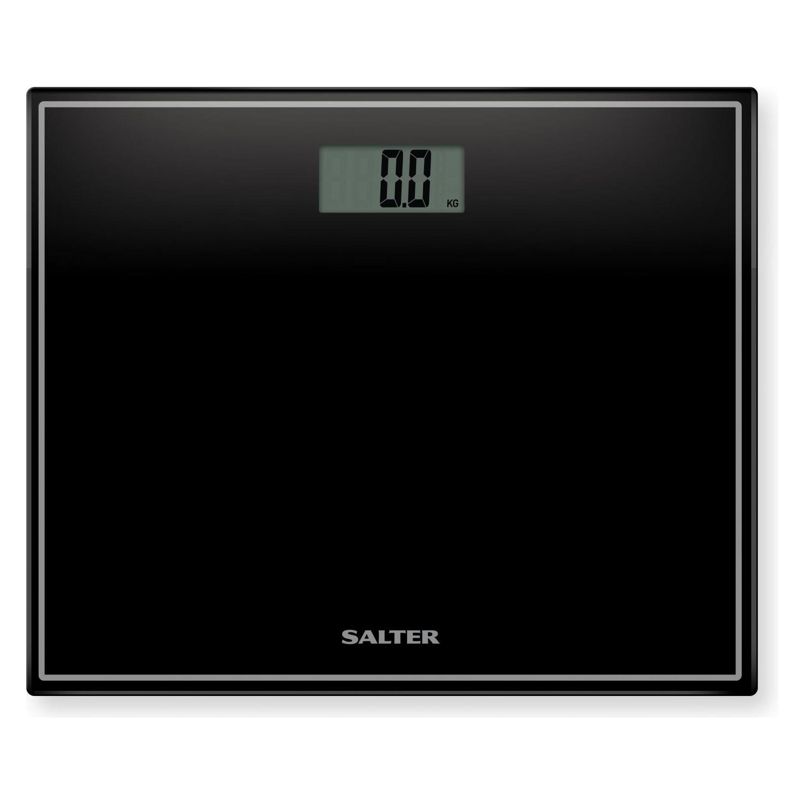 Salter 9207 BK3R Compact Glass Electronic Bathroom Scale - Juodas (150 kg) (9207 BK3R)