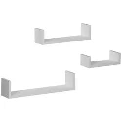 Wandboardset U-Bord in Weiß 3-teilig