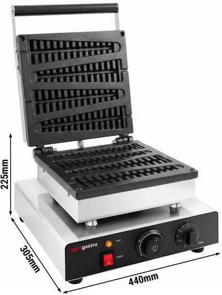GGM Gastro Wafelijzer - Los - Handmatig - 1,75 kW - Vorm: kerstboom - Bakplaten met tefloncoating