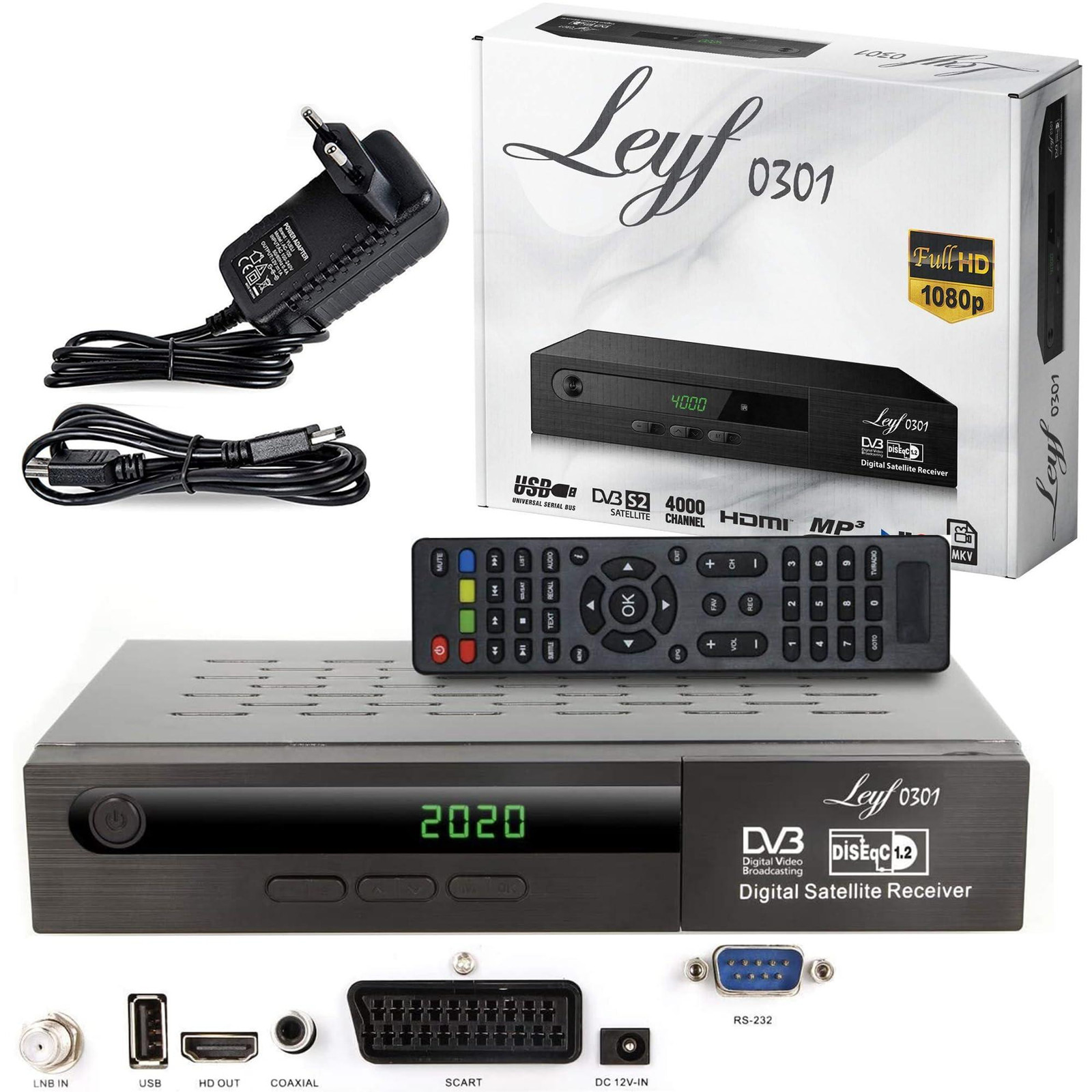 Selius Digitale Satellite Receiver met PVR Recording Functie en Full HD 1080p