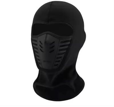 Uplift Essentials Cold Proof Thermal Balaclava Full Face Mask & Winter Helmet Liner black 2