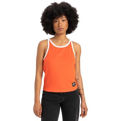 Tanktop QUIKSILVER "Penida", Damen, Gr. S, orange (tigerlily), Obermaterial: 100% Baumwolle., Tops Tanktop