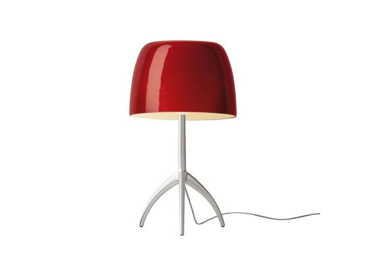 lampe à poser Lumiere Grande, aluminium/rouge, 45 cm - Foscarini - Salon / séjour