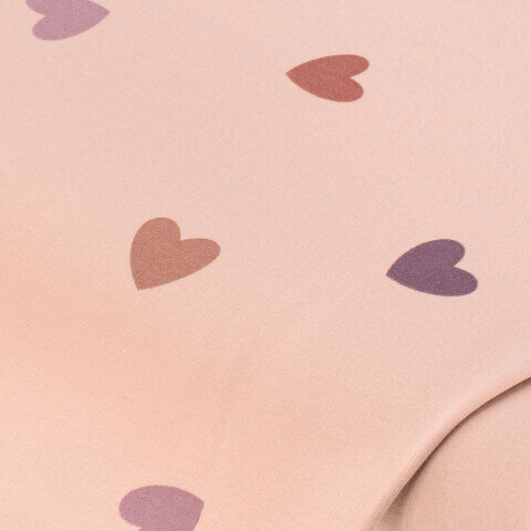 Sweat / French Terry "Herzen", apricot-color