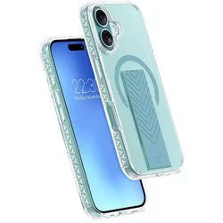 Force Case FCAIRMAGGRIPIP16G MagSafe Schutzhülle (Apple iPhone 16), Smartphone Hülle, Grün, Transparent