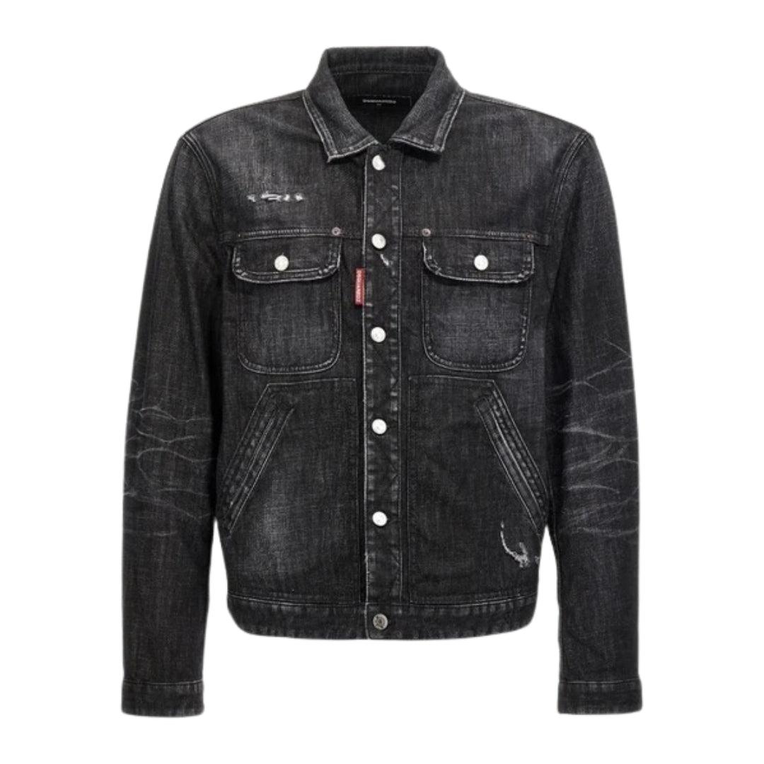 Dsquared2 Easy Wash Spijkerjasje Zwart