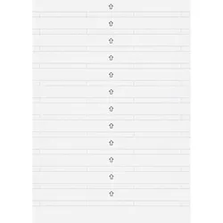 Merten 230900 Beschriftungsstreifen, polarweiß