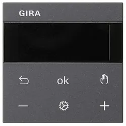 Gira 539428, Thermostat, Grau