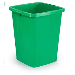 Durable Abfalltonne 90l gn quadratisch DURABIN 90 m.Tragegriffen