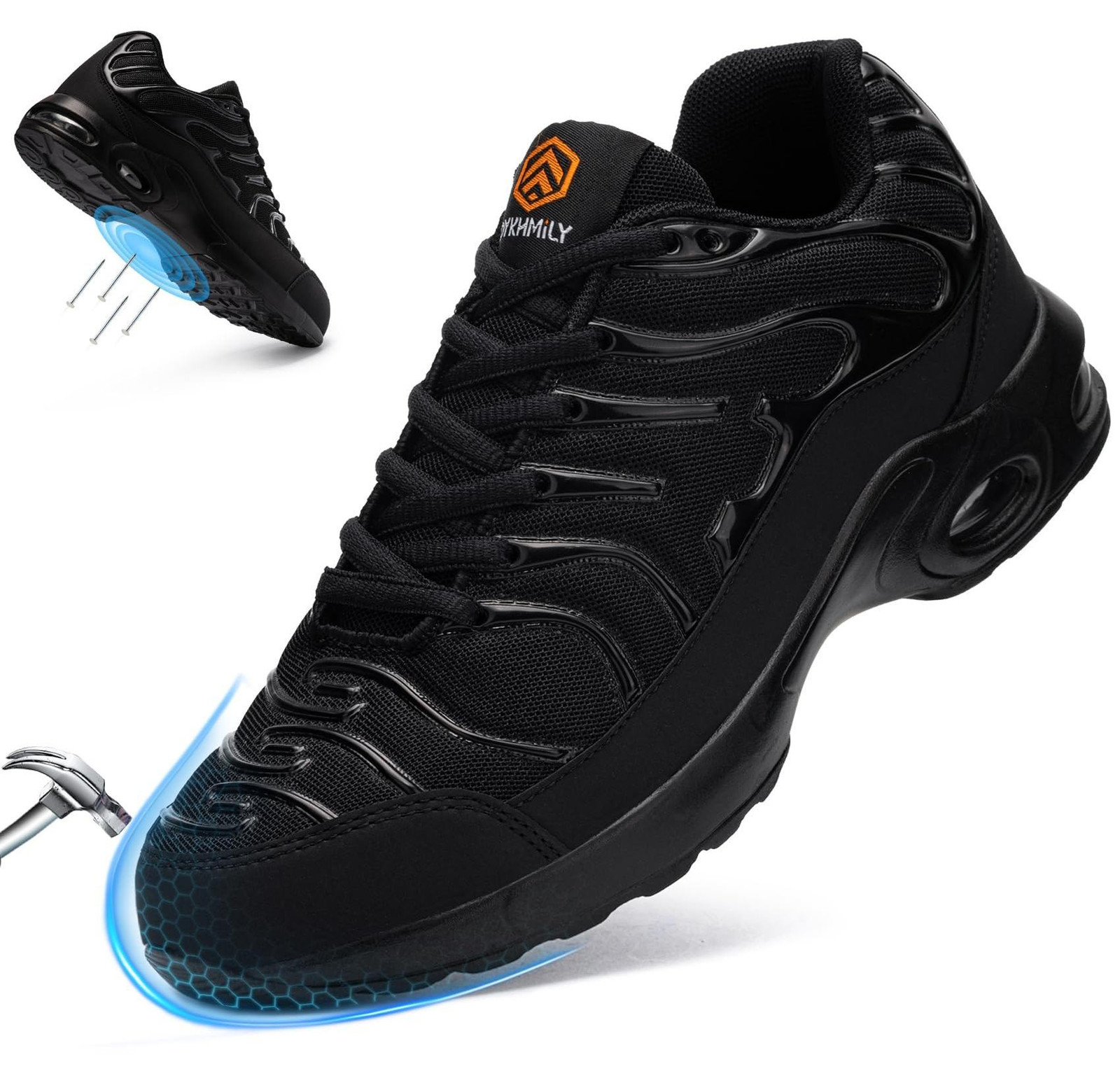 Lichtgewicht veiligheidsschoenen met stalen neus en air cushion