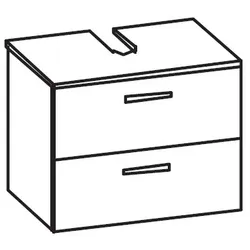 Artiqua 400 Universalwaschtischunterschrank, Castello Eiche quer NB, 400-WB2L-1-75-7134-426 400-WB2L-1-75-7134-426