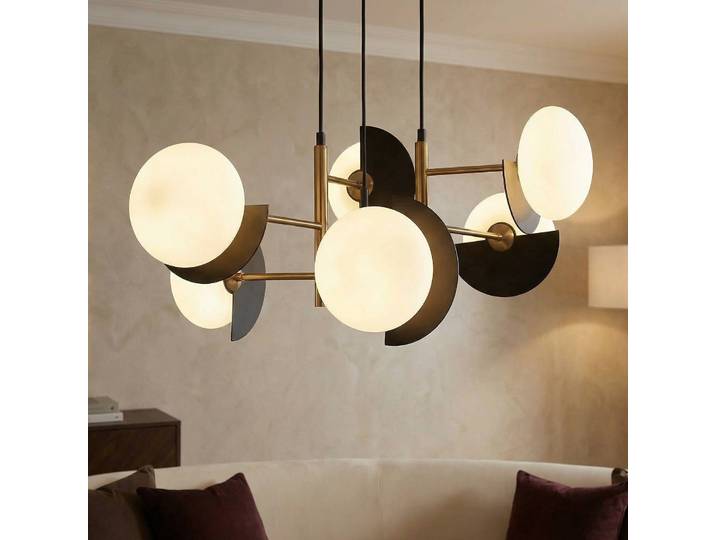 Viokef Hängeleuchte Darcy, dimmbar, schwarz, für Wohn- / Esszimmer, Metall, Modern