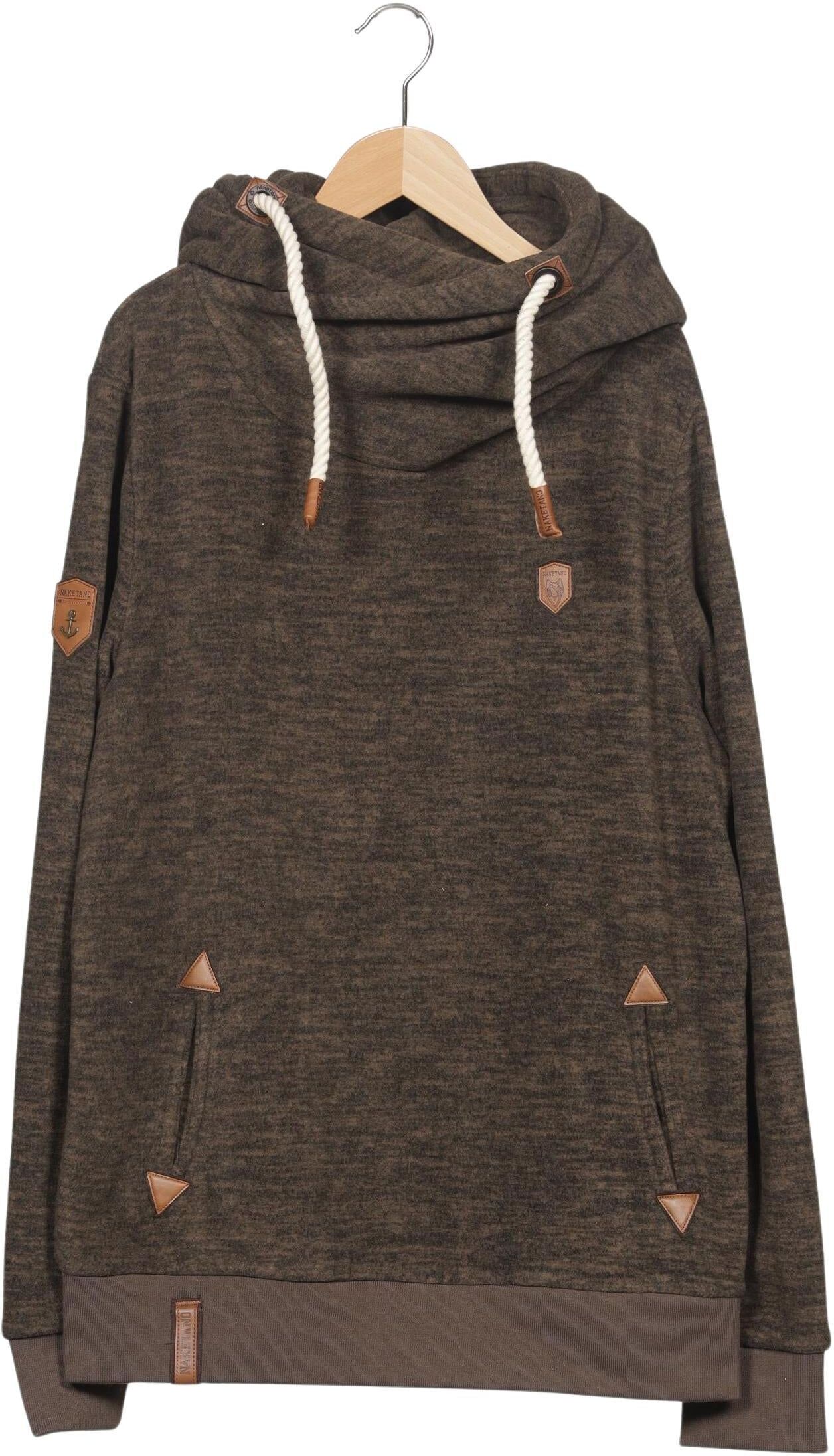 Naketano Herren Kapuzenpullover, Braun, Gr. L, Synthetik - Second Hand