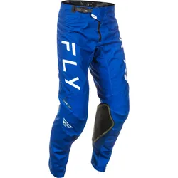 Fly Racing Kinetic Center, Textilhose - Blau/Weiß - 30