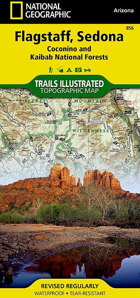 Carte de randonnée n° 856 - Flagstaff / Sedona (Coconino & Kaibab National Forests, Arizona)   National Geographic