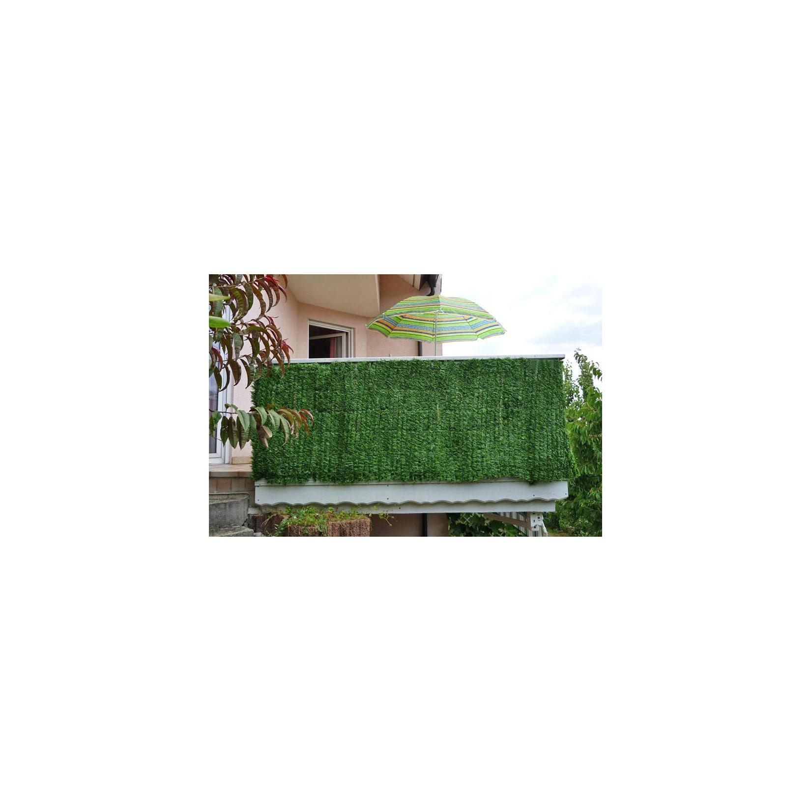 Balkonsichtschutz, Sichtschutz Windschutz Verkleidung für Balkon Terrasse Zaun ~ 500x100cm Tanne hell