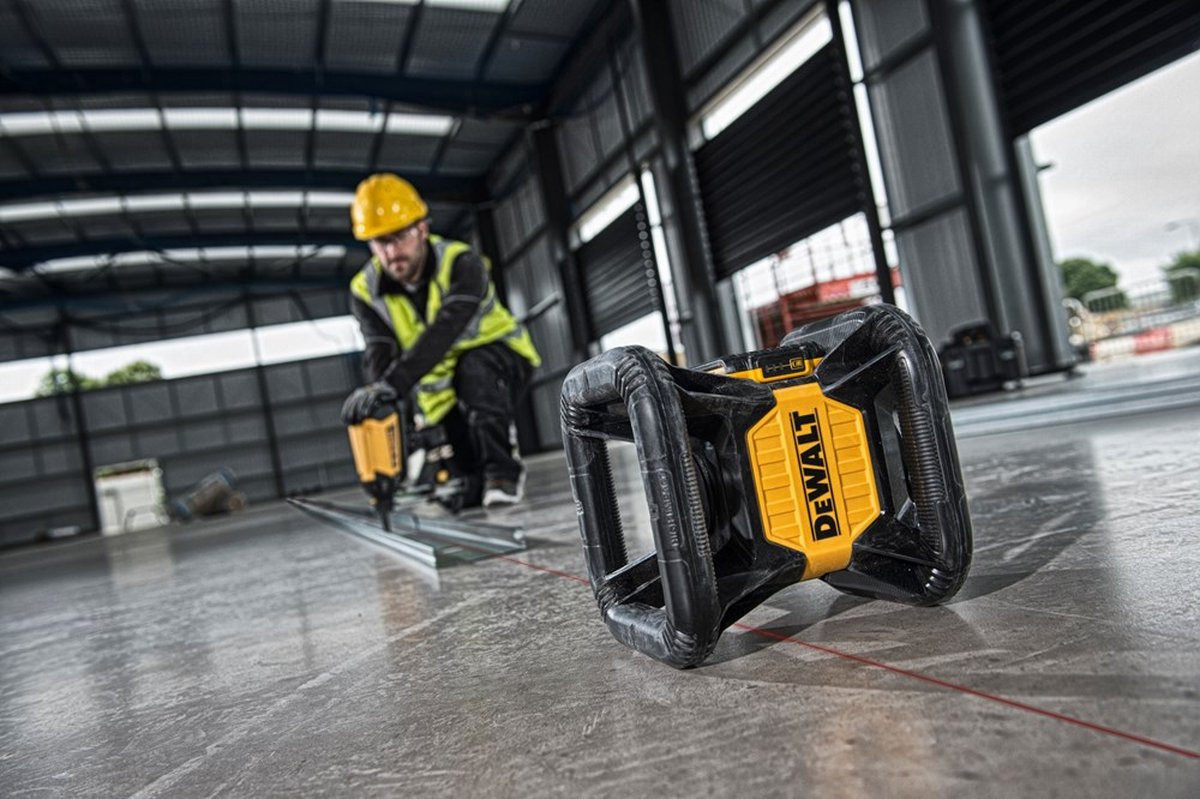 DeWALT DCE079D1R Volautomatische Roterende Laser Rood 18V Li-ion Indoor