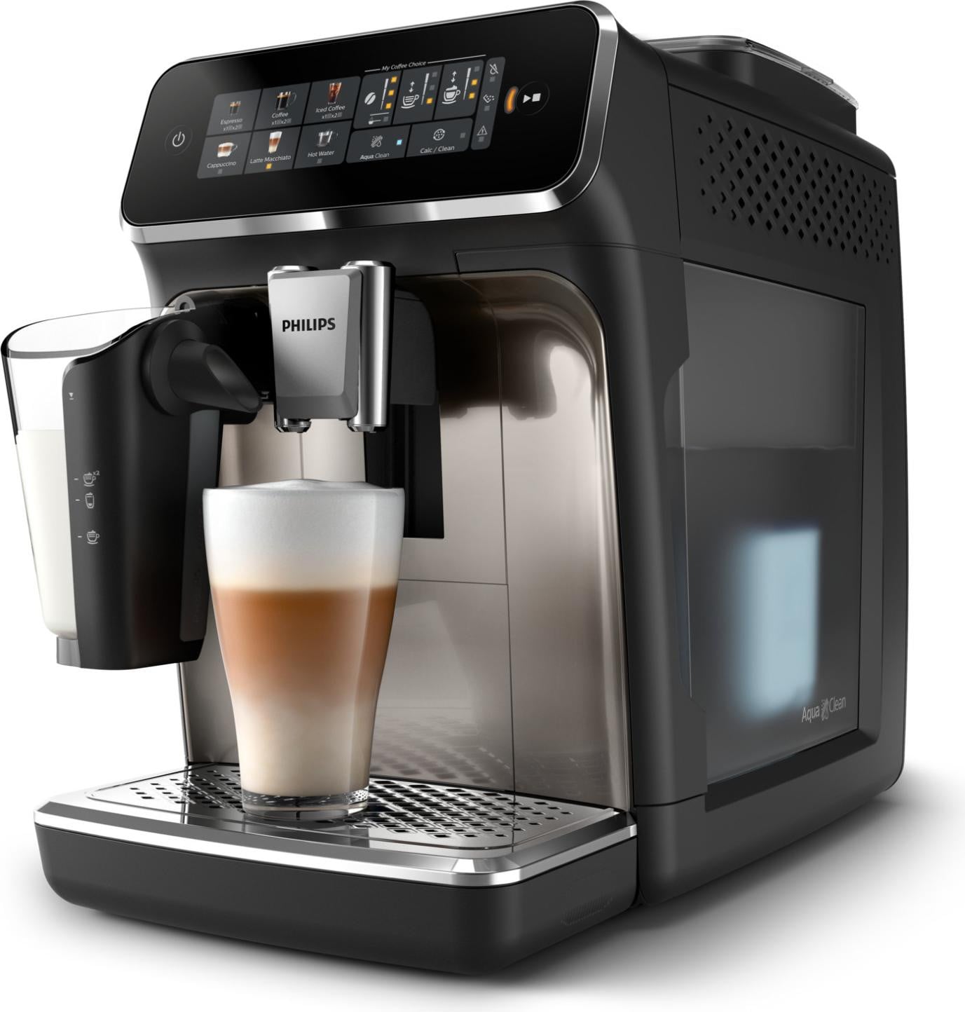 Philips 3300 serie EP3347 Automatische koffiemachine met geïntegreerd cappuccinoapparaat - Zwart/Zilver