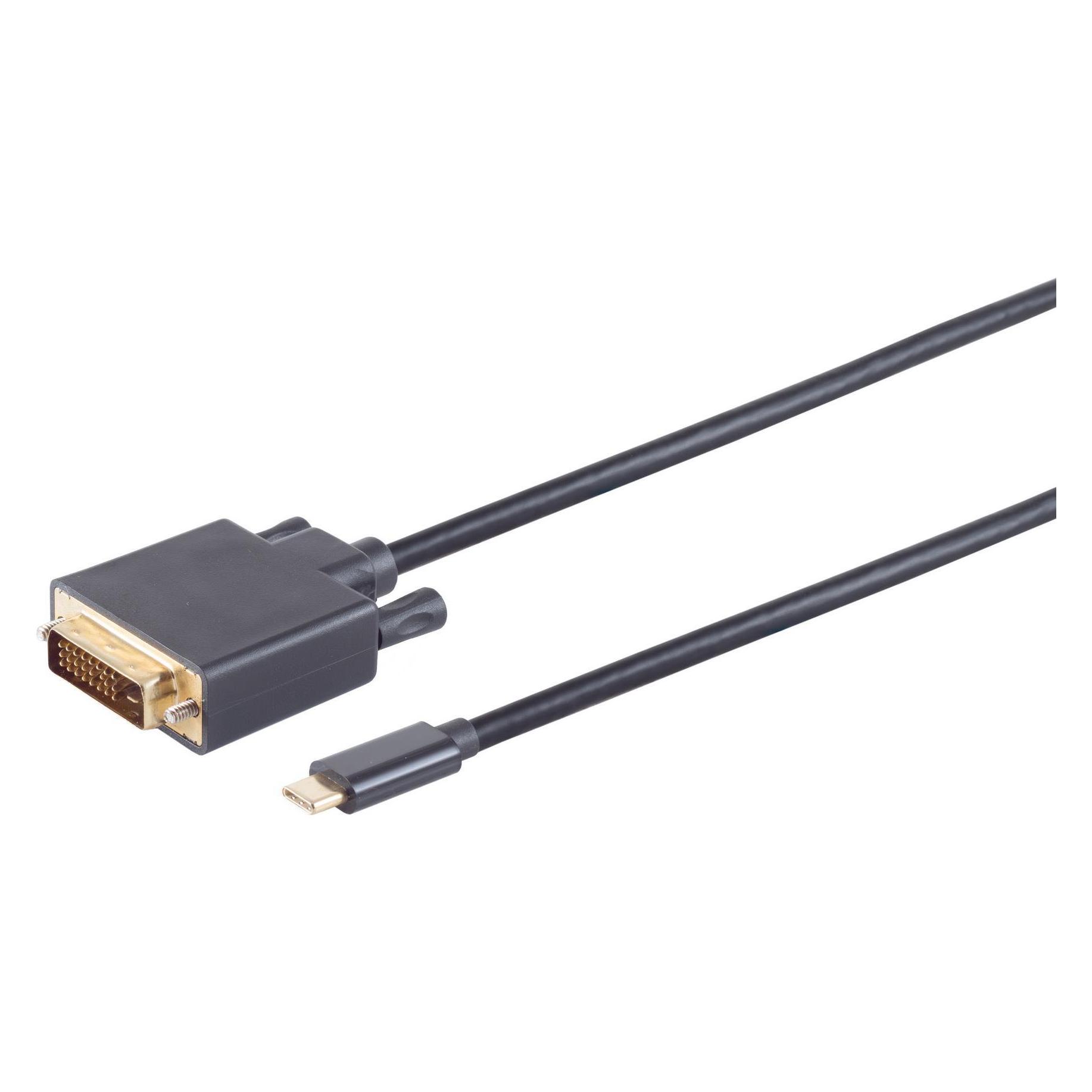 Shiverpeaks 10-58045 3m DVI-D USB C Schwarz Videokabel-Adapter (3 m) (10-58045)
