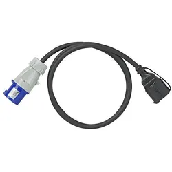 ProPlus Adapterkabel von CEE Stecker nach Schuko Steckdose, Elektronikkabel + Stecker, Schwarz