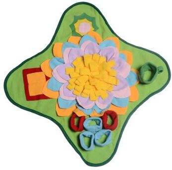 Uplift Essentials Interactive Dog Snuffle Mat And Puzzle Feeder green