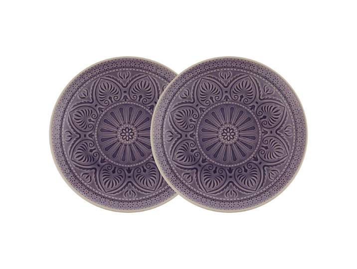 Essteller SUMATRA 2er-Set Ø 25cm Violett/Violett