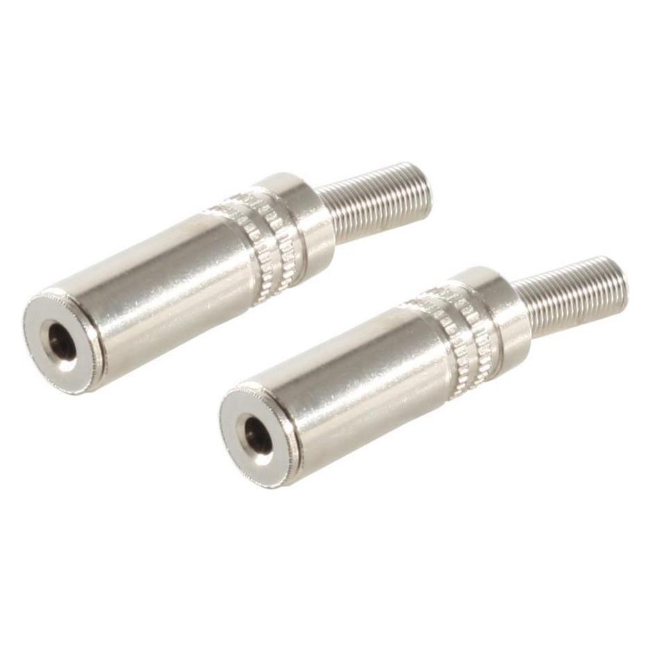 Shiverpeaks -BASIC-S--Klinkenkupplung Mono 3,5mm, Metall--VE2 (Klinkenadapter) (BS51110-M2)